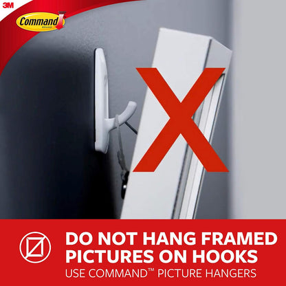 Command Bath Large Towel Hook Value Pack, Clear Frosted, 3-Large Hooks, 3-Water-Resistant Strips, Organize Damage-Free