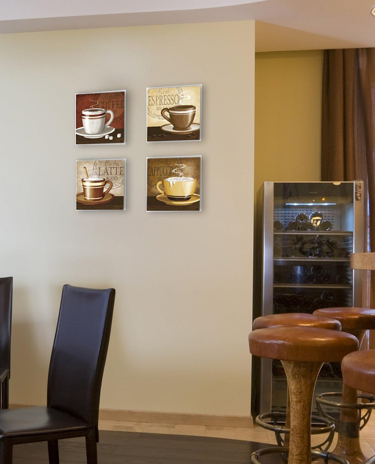 Stupell Home - Placa Decorativa para Pared, diseño de Frijoles de café expreso, Café Gourmet, 1