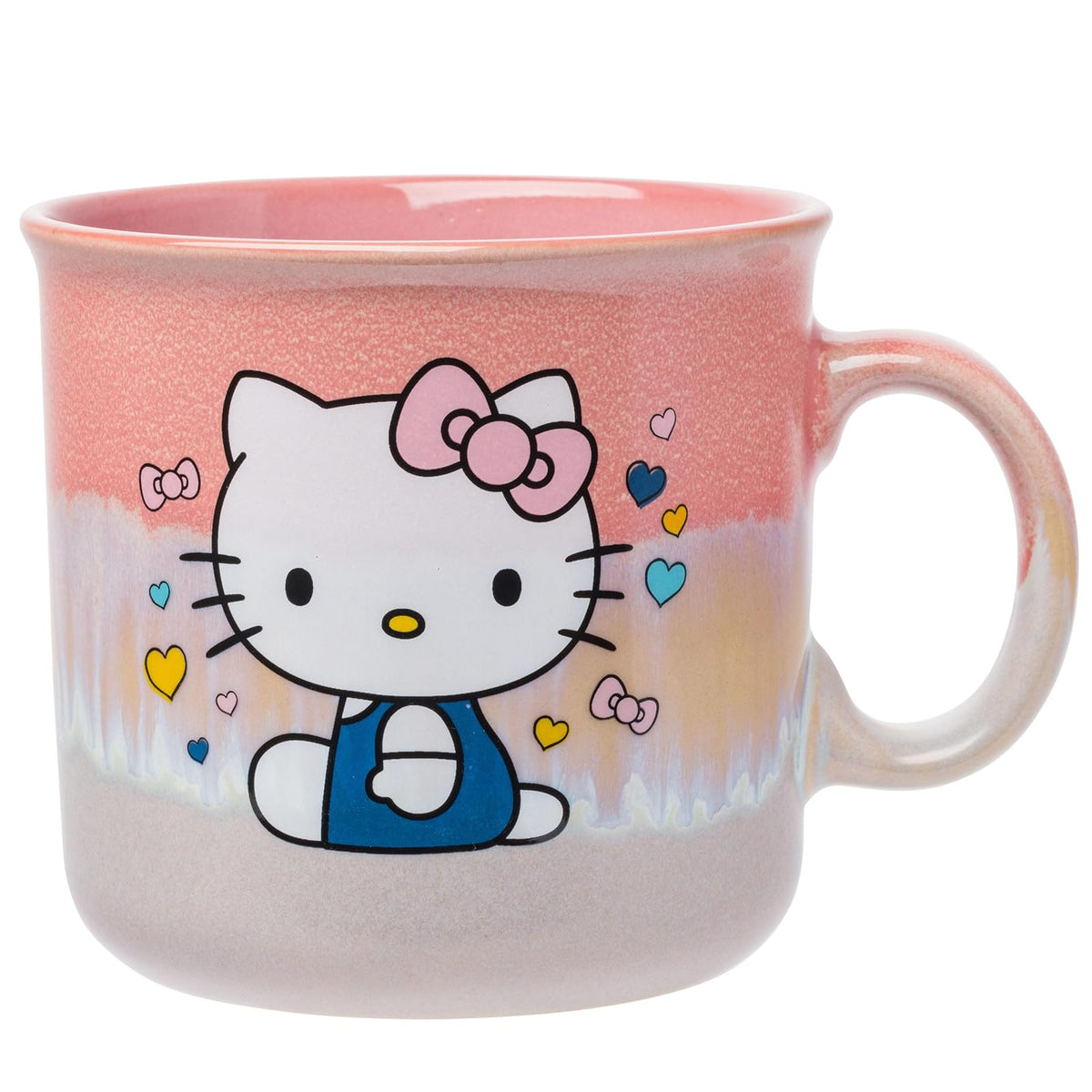 Silver Buffalo Care Bears Taza de Sopa de Cerámica 24oz - Helado blanco Hello Kitty