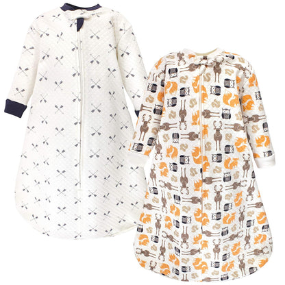 Hudson Baby Saco de Dormir Acolchado de Manga Larga, Unisex - 12-18 Month - Bosque de niños