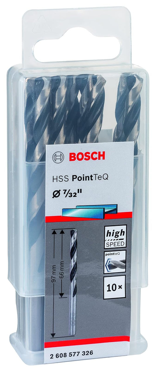 Bosch 2608577326 Broca, HSS Pointteq, 7/32", 10 piezas