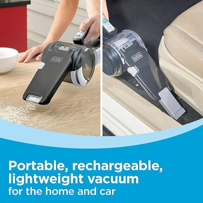Black + Decker BDH2000PL MAX Aspiradora pivotante de Litio, 20 voltios, Pivot Handheld Vacuum, Negro, Diseño 1, 1, 1