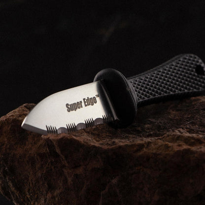 Hoja fija de acero frío, cuchillo de caza, al aire última intervensión, camping