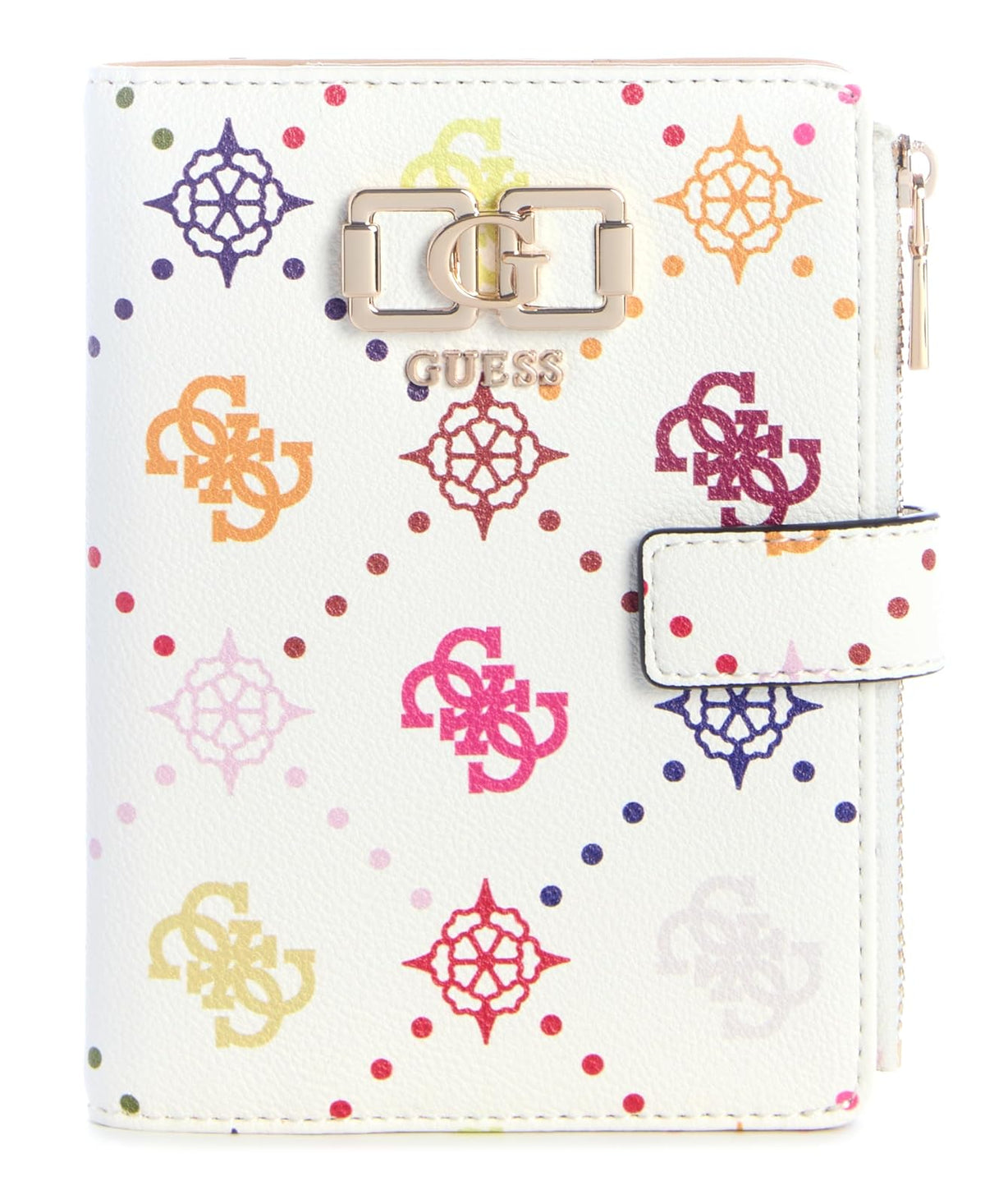 CARTERA GUESS EMELIE LOGO SLG PASSPORT CASE MUJER BLANCO MULTICOLOR GM9928158-MUO