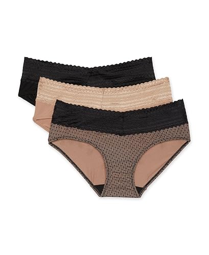 Warner'S Blissful Benefits No Muffin Paquete de 3 Bragas Hipster para Mujer