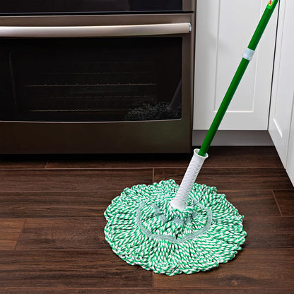 Libman Tornado - Recambios para trapeador | Autoescurrido | Cabeza de trapeador de algodón | Giro | Reemplazo de Cabeza torcida | Lavable a máquina | 4 Cabezales de Repuesto Directo para el Tornado
