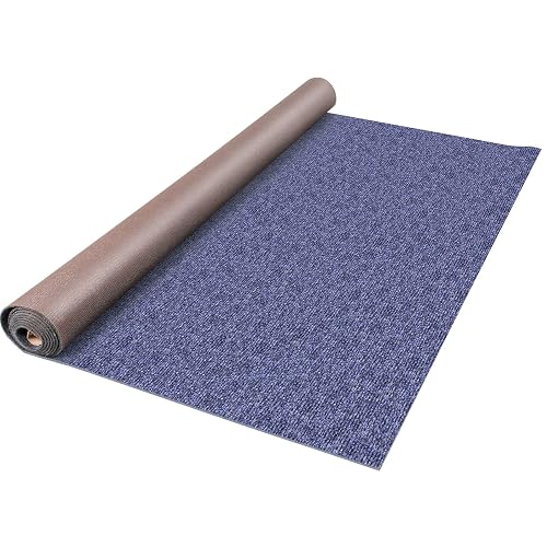 VEVOR - Alfombra Marina Azul Profundo de 6 x 25 pies, Alfombra Marina de Grado Marino para Barcos con Parte Trasera Impermeable al Aire Libre para Patio, Porche, Cubierta, Garaje, área al Aire Libre
