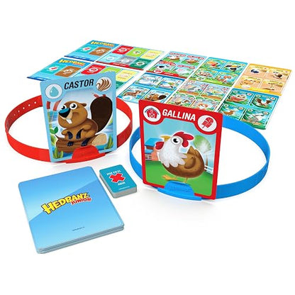 Spin Master Games, Juego de Mesa Hedbanz Junior para niños pequeños
