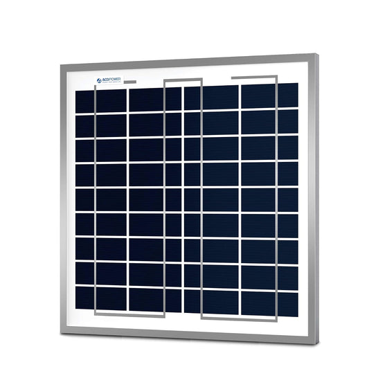 ACOPOWER Módulo de panel solar fotovoltaico policristalino de 15 W, 15 W, 12 V, carga de batería