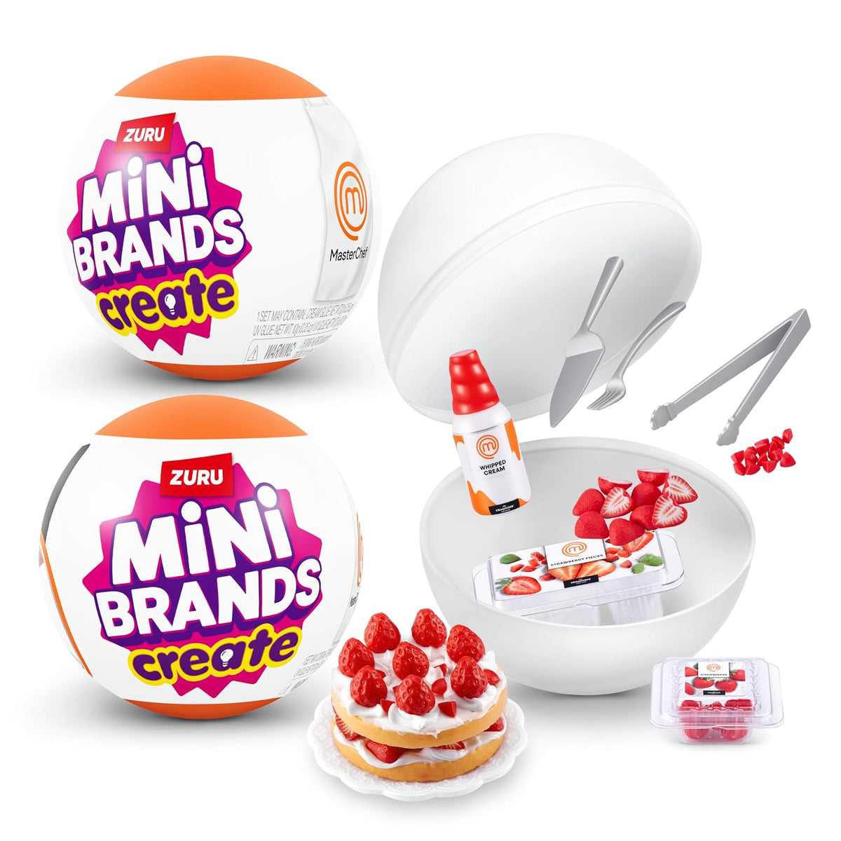 Mini Brands Master Chef Series 1 (Paquete de 2) – Colecciona y CREA 11 Platos Masterchef, Juego de Resina, Coleccionable no Comestible