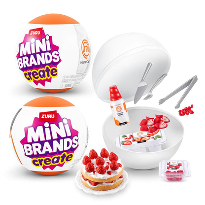 Mini Brands Master Chef Series 1 (Paquete de 2) – Colecciona y CREA 11 Platos Masterchef, Juego de Resina, Coleccionable no Comestible