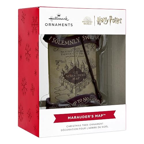 Hallmark Adorno navideño con Mapa del merodeador de Harry Potter