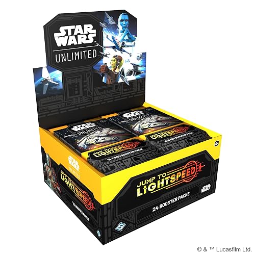 Star Wars: Unlimited TCG Jump to Lightspeed Booster Display (Juego de 24 Paquetes de Refuerzo) - Juego de Cartas coleccionables para niños y Adultos, Mayores de 12 años, 2 Jugadores, Tiempo de Juego