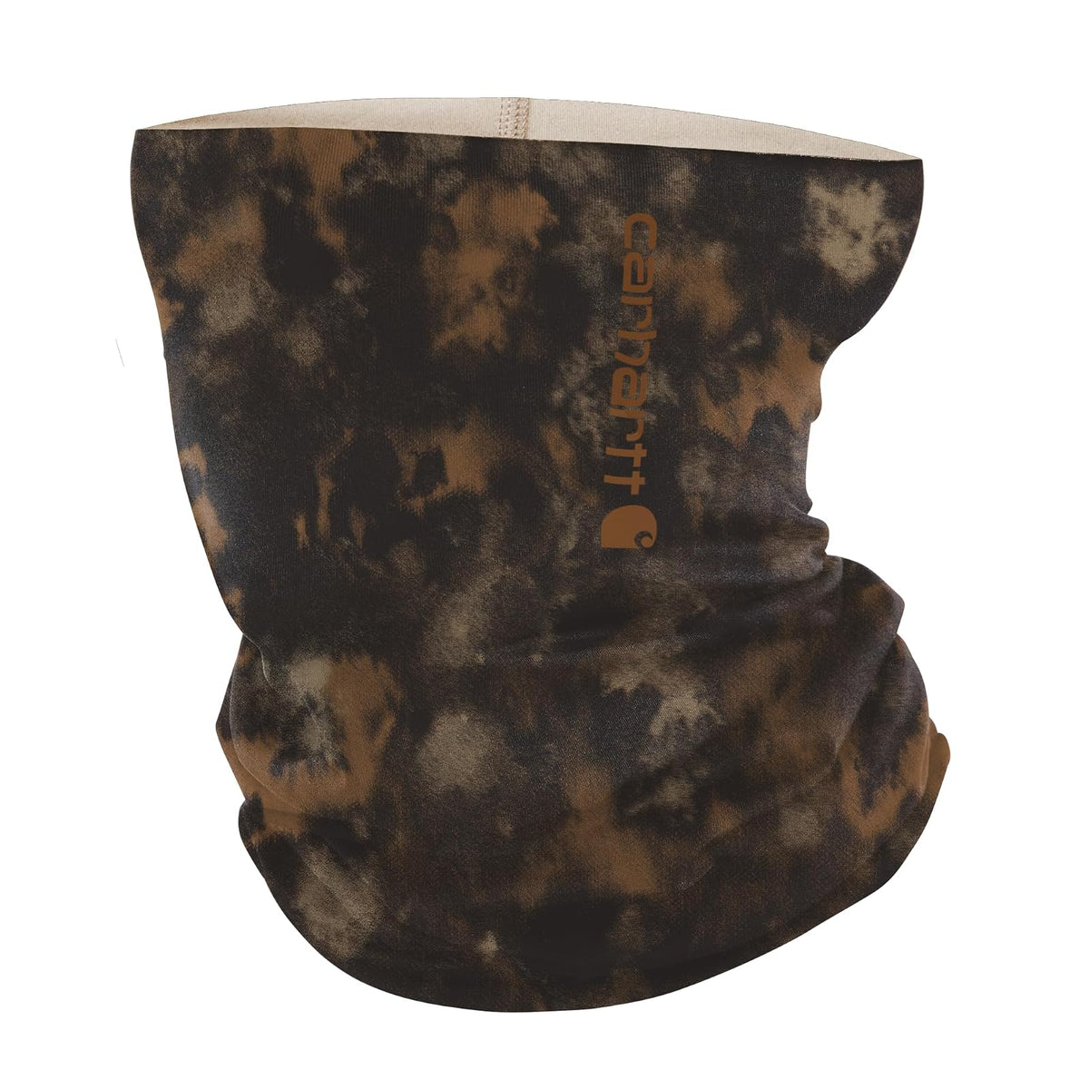 Carhartt Force UPF 50+ Polaina de Cuello para Todas las Estaciones - Talla Única - Estampado de camuflaje en acuarela - café - café Oscuro