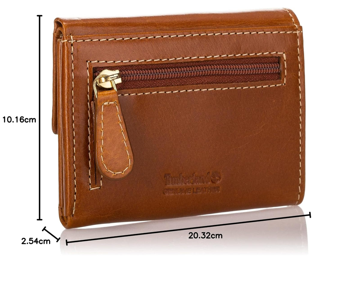 Timberland Cartera de piel para mujer RFID pequeña con índice de presión