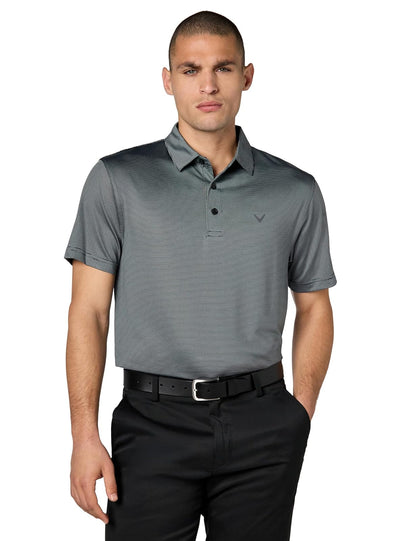 Callaway Polo de Golf de Manga Corta con Rayas Finas para Hombre