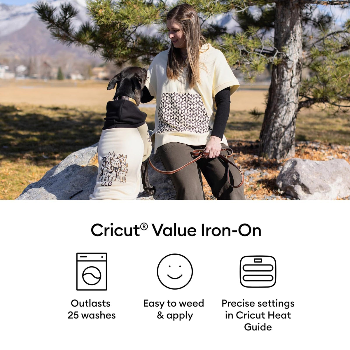Cricut® Value Iron On, Amarillo (12 x 10 pies) - Vinilo de transferencia de calor HTV