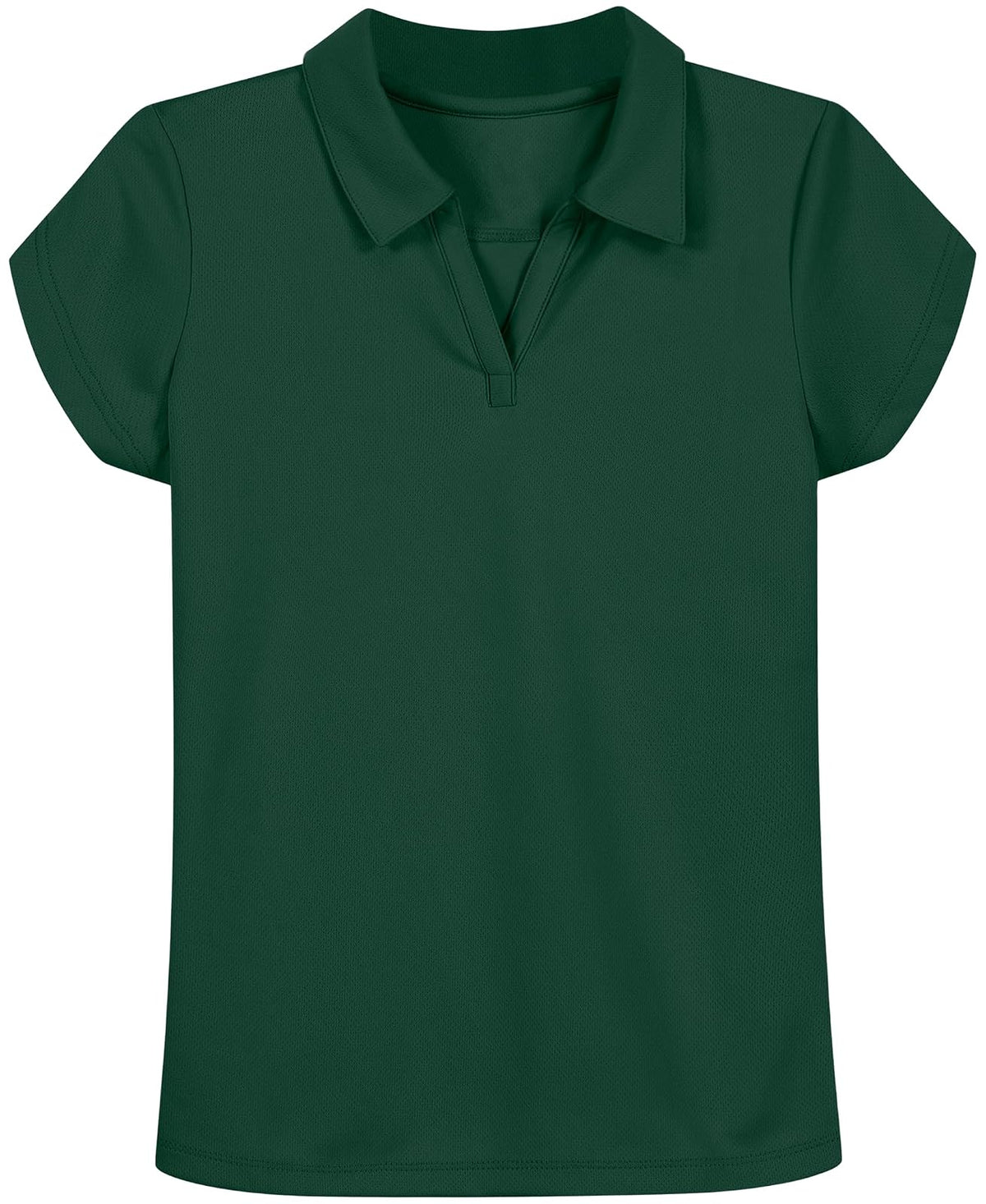 Nautica Polo de Manga Corta para Uniforme Escolar Niña - Verde Bosque - 7