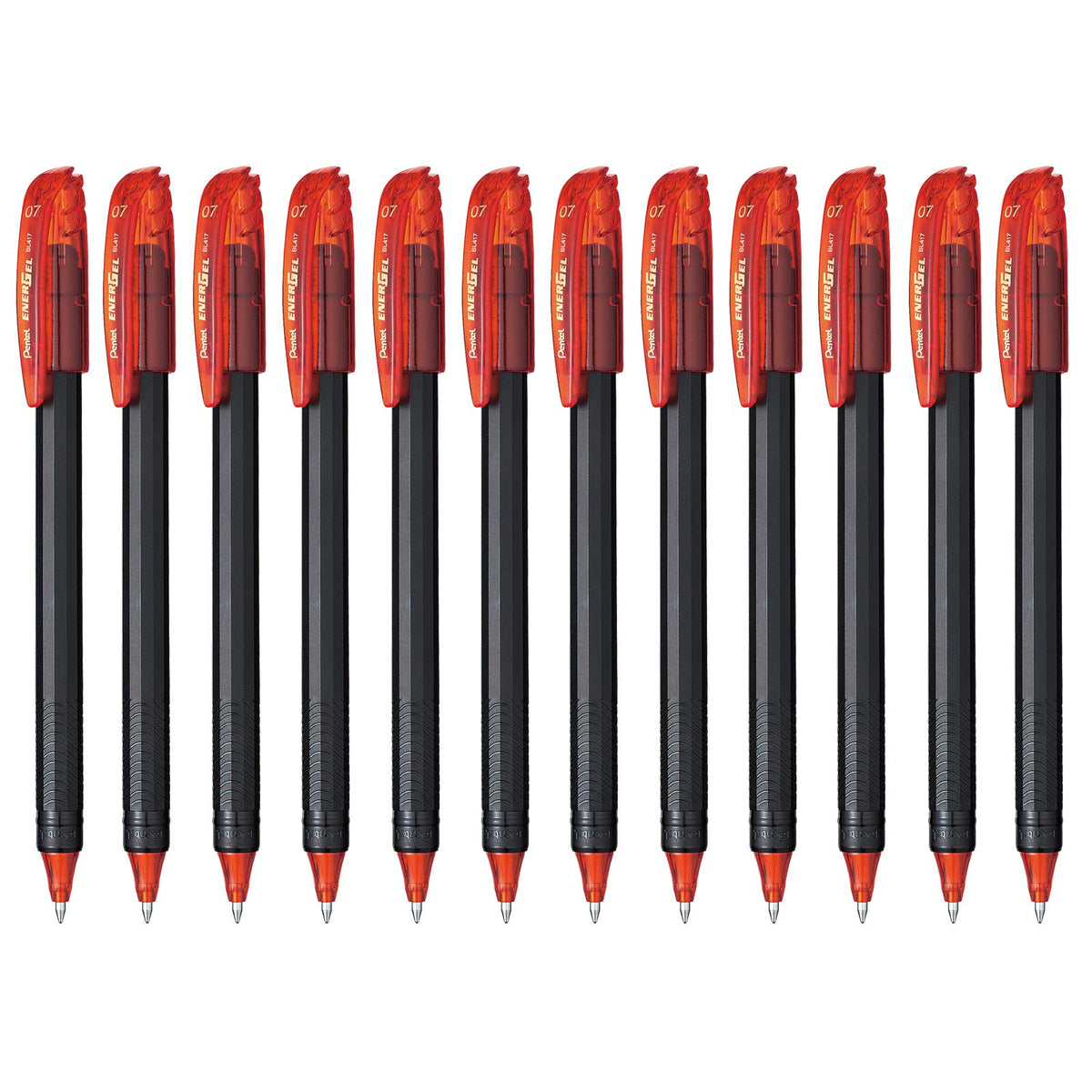Pentel EnerGel Bolígrafo de Gel, 0.7 mm - Naranja