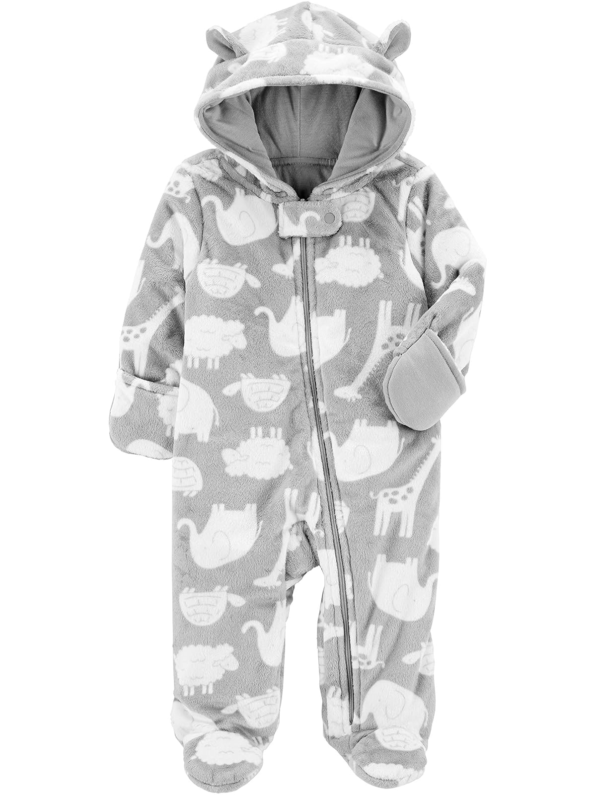 Simple Joys by Carter's Mono con pies de Forro Polar Traje de Nieve para Bebé-Niñas