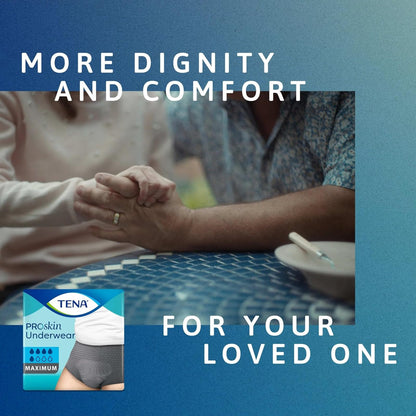Tena Proskin Maximum Absorbency Incontinence Underwear For Men, S/M, 80 Count
