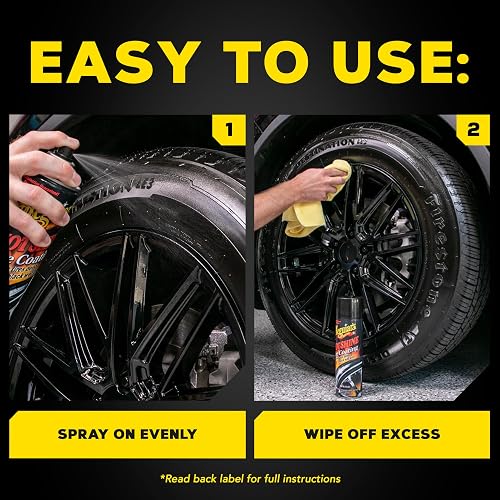Meguiar's Revestimiento de Neumáticos NXT Insane Shine G13815, 443 ml | Dale a los neumáticos un brillo húmedo profundo y una protección duradera con una fórmula avanzada de autoexpansión