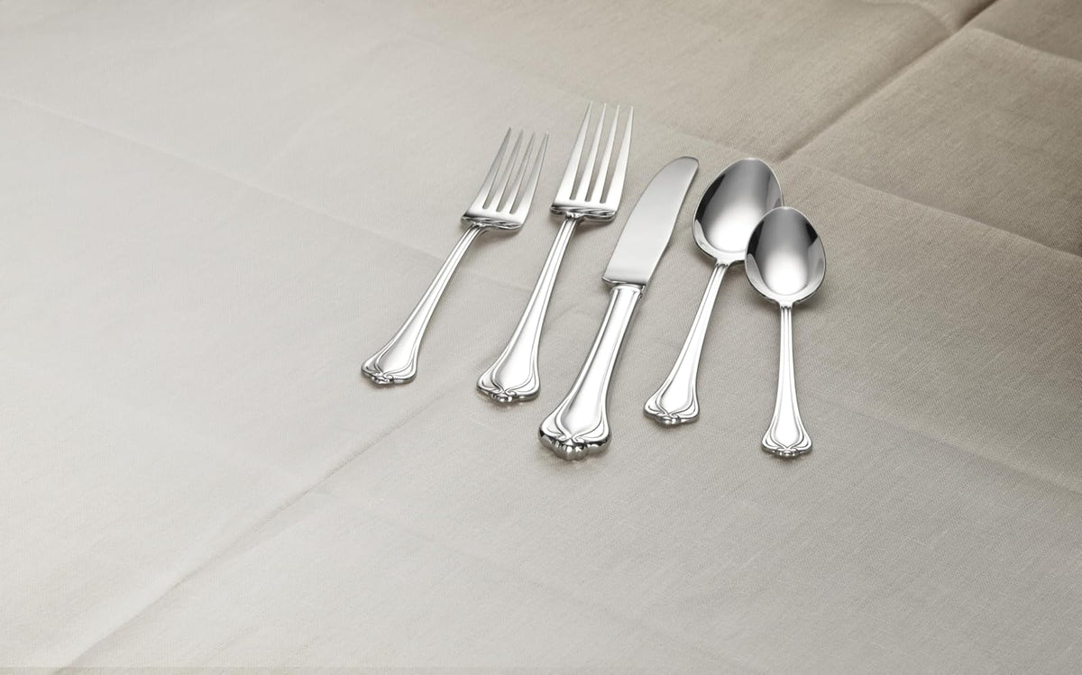 Lenox Cubiertos Alcott 89 Piezas Acero Inoxidable 18/10 Acabado Espejo Para 12 Comensales