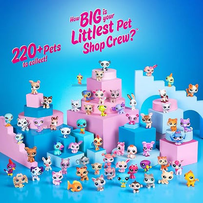 Littlest Pet Shop – Paquete SPA de Mascotas – Juego de Figuras coleccionables y Grooming para niñas – 3 Mascotas con Accesorios