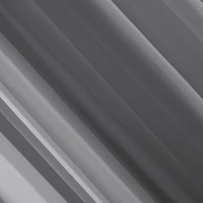 No. 918 - Panel de cortina Emily Sheer Voile con ojales, 59 x 95 pulgadas, gris antracita