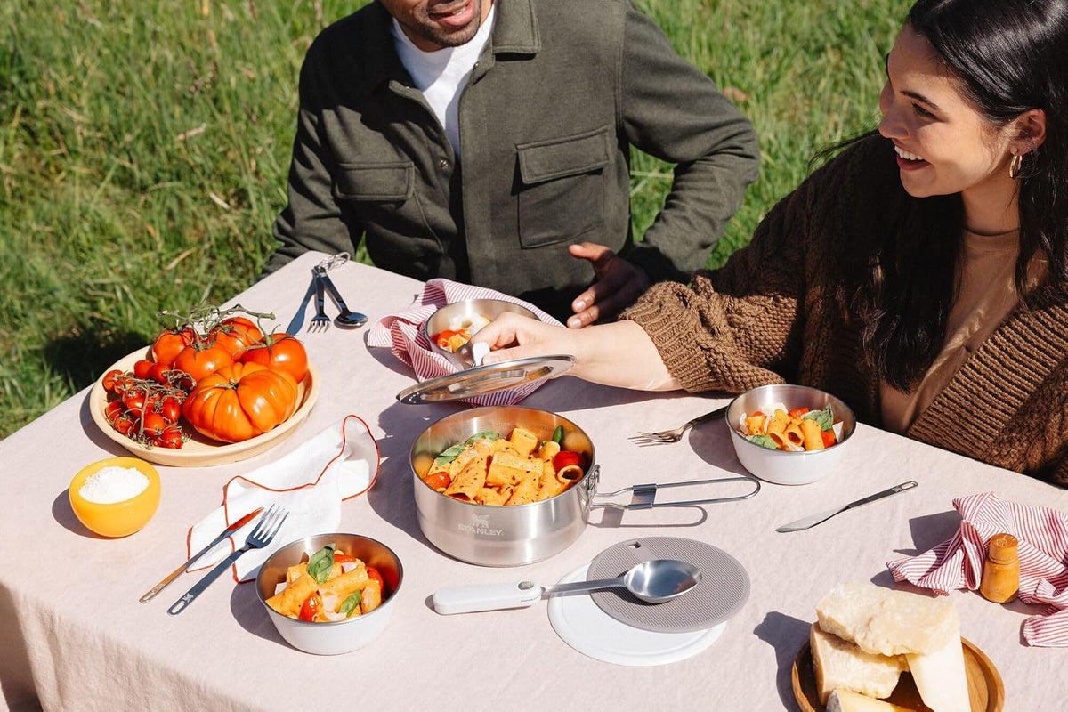 Stanley Wildfare Pro - tazón apilable de Acero Inoxidable de 16 onzas | Vajilla Plegable al Aire última intervensión | Esenciales para Acampar para tu Cocina de Campamento, sin BPA, Piedras y Piedras