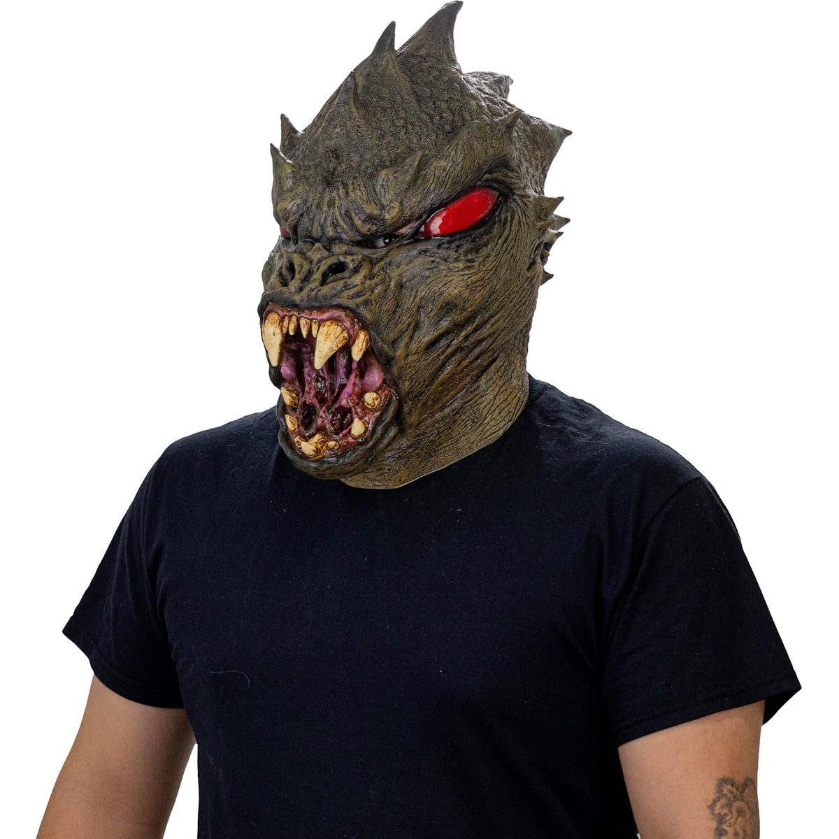 Ghoulish Productions Máscara De Látex Chupacabras, Accesorio Látex Cosplay Leyendas Mexicanas, Disfraz Aterrador para Halloween y Fiestas Temáticas, Cosplay Monstruos de México, Diseño Artesanal