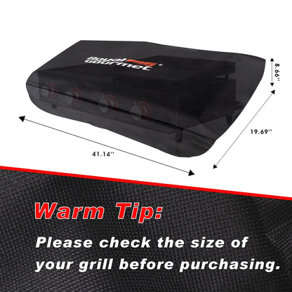 Royal Gourmet CR4002T - Cubierta de parrilla Oxford de 40 pulgadas, duradera, resistente a los rayos UV y al agua, para protección contra la intemperie, fácil de poner y quitar, color negro