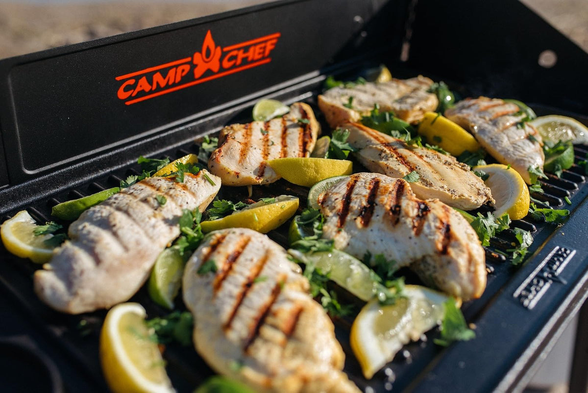 Camp Chef CGG24B Parrilla y Plancha de Hierro Fundido