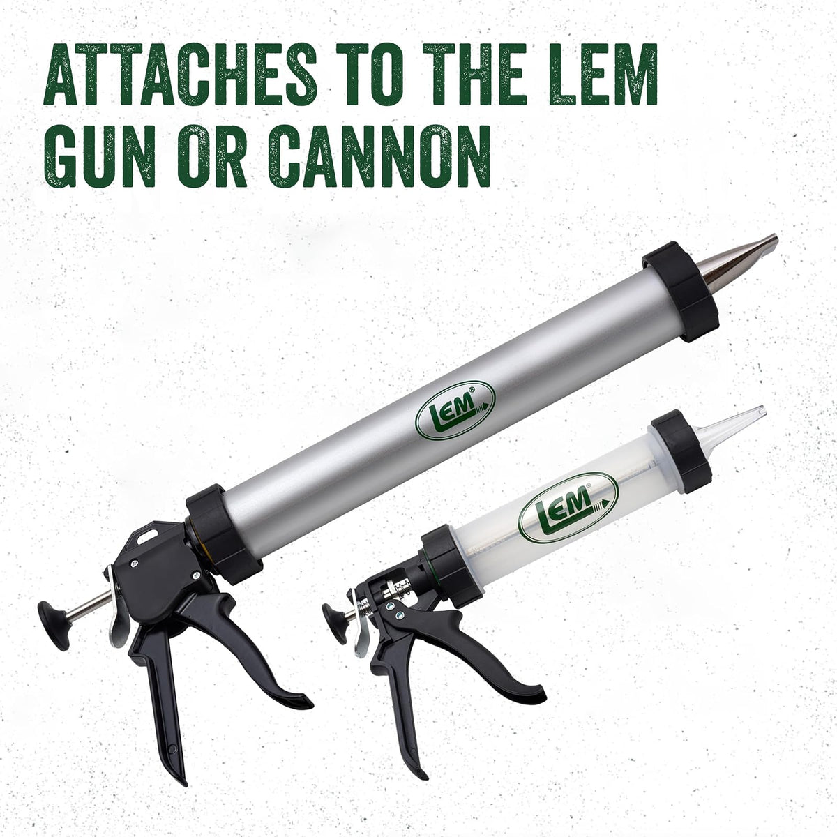 LEM Products Jerky Cannon and Gun Boquilla doble ceca, 2 ranuras Jerky, acero inoxidable