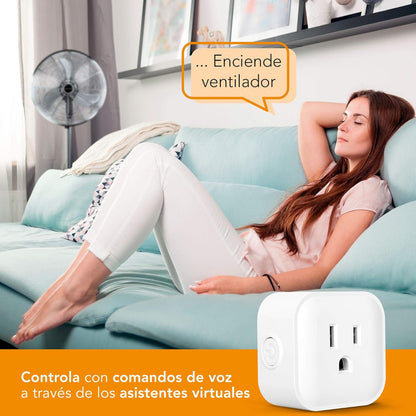 Lloyd's Set de 2 Contactos Inteligentes WiFi Smart Plugs Compatibles con Alexa, No Requieren Hub