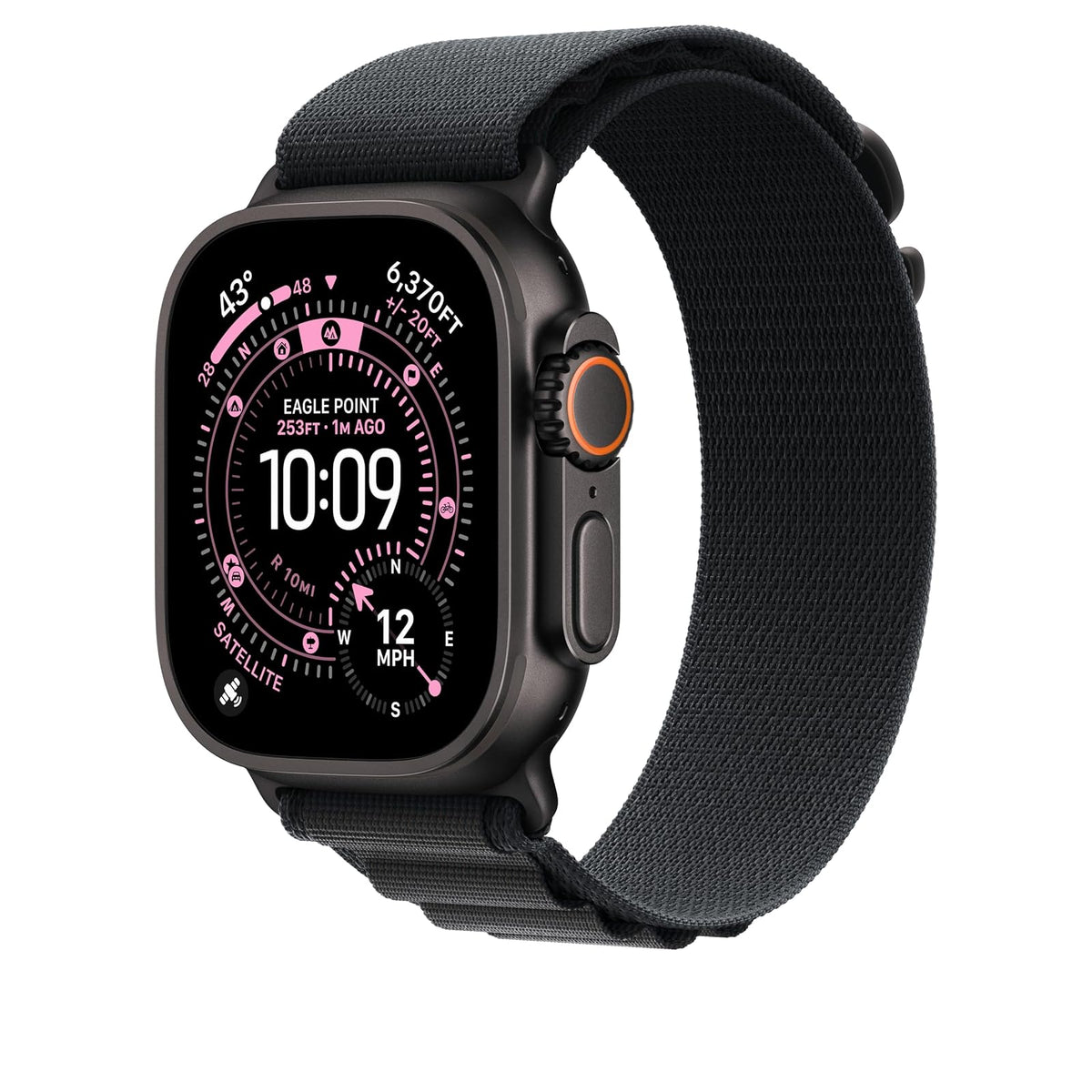 Apple Watch Band - Correa Alpine - 49 mm - Negro - Mediana