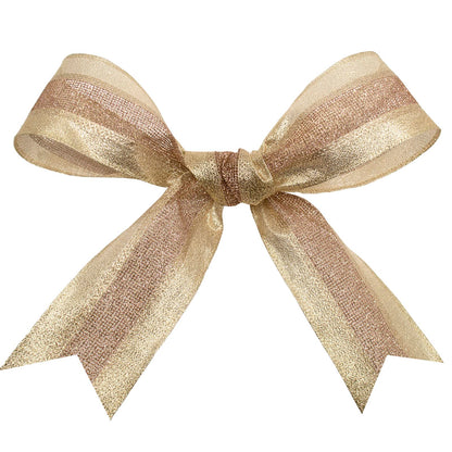Morex Ribbon 7724.60/20-430 Dimensions Wired Ribbon Dimensions Ribbon, Blush/Gold,Blush,2-1/2" x 20 yd