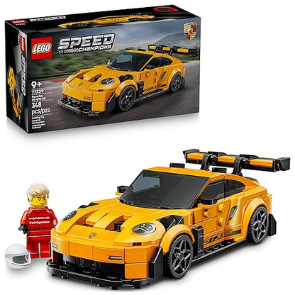 LEGO Speed Champions Superauto Porsche 911 GT3 RS Juguete, Kit de Modelo y Set de Construcción, Juego Construible con 1 Minifigura Coleccionable, Regalo para Niños 77239
