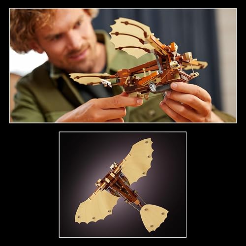 LEGO® Icons Máquina Voladora de Leonardo da Vinci Set de construcción y decoración, Regalos para Adultos, Modelo y Proyecto para Amantes de la Historia 10363