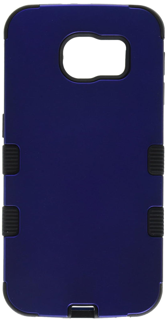 Asmyna Samsung G920 Galaxy S6 Titanium Tuff - Funda Protectora híbrida para teléfono móvil, Color Azul Oscuro/Negro