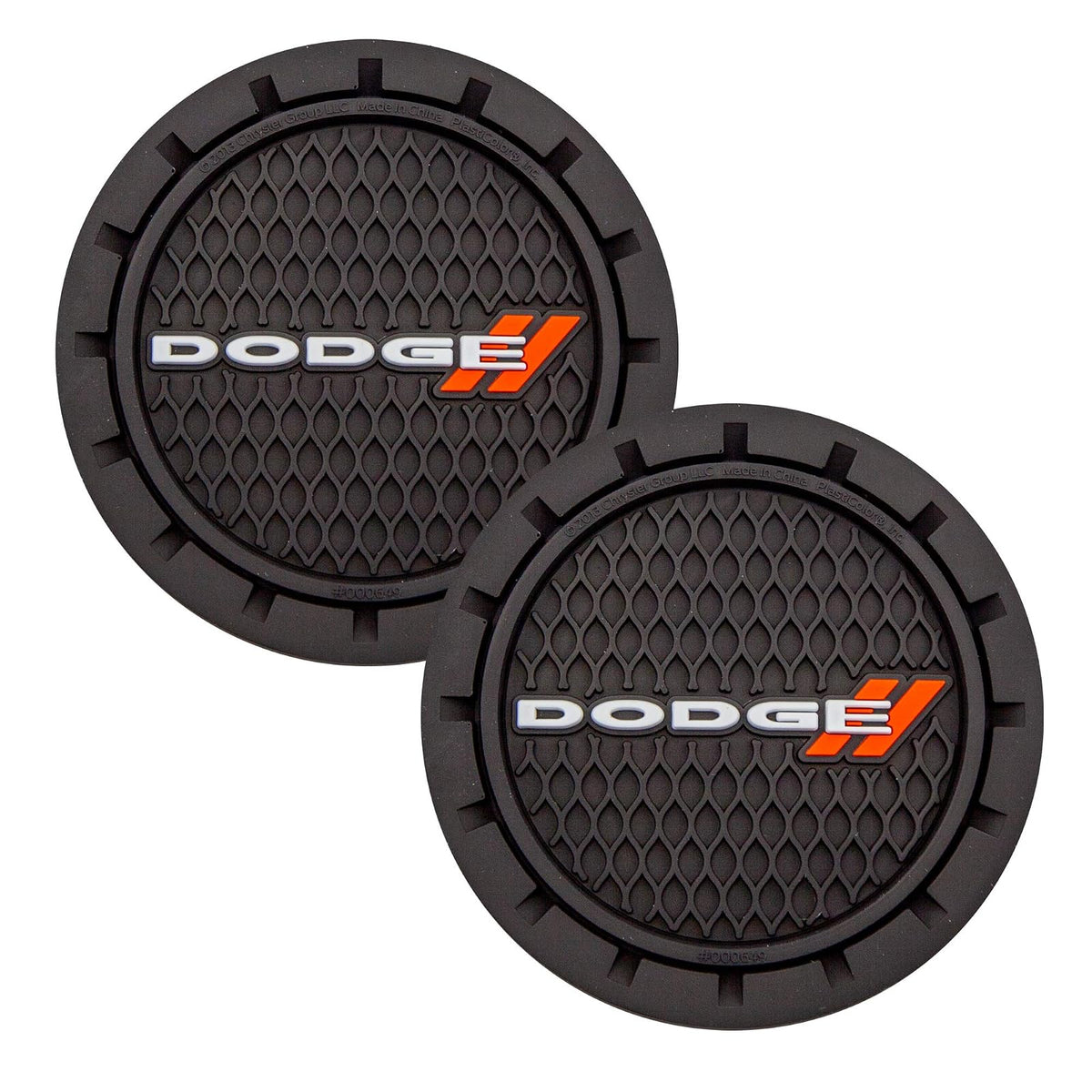 Plasticolor 000649R01 Dodge Logo Auto Automóvil Camión SUV Portavasos Portavasos Paquete de 2