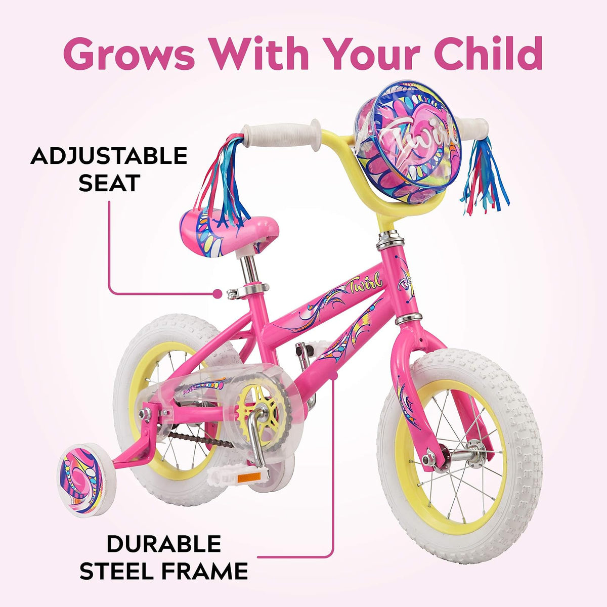 Pacific Cycle Kids Vortax, Sunny and Twirl Bike, Ruedas de 12-20 Pulgadas