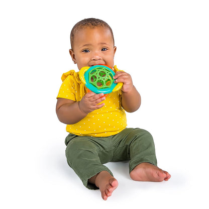 Bright Starts Soothers & Shakers - Set de juguetes para regalo de 7 piezas, sonajeros sin BPA, mordederas y pelotas, unisex, para bebé a partir de 3 meses