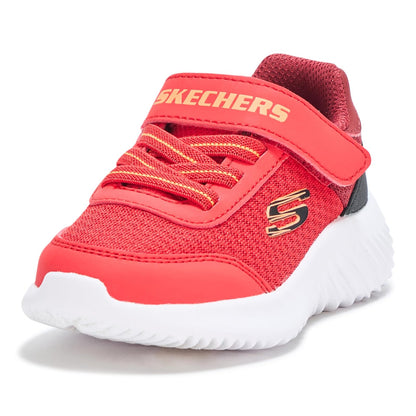 Skechers Bounder Trekzic Zapatillas para Niño - 11.0 cm - Rojo - Negro