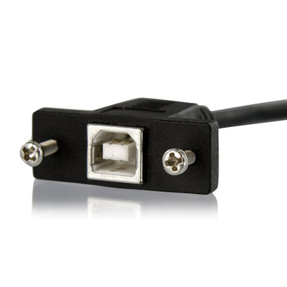 StarTech USBPNLBFBM1 Cable USB de Montaje en Panel USB B a USB B de 30 cm, Hembra a Macho, 30 cm