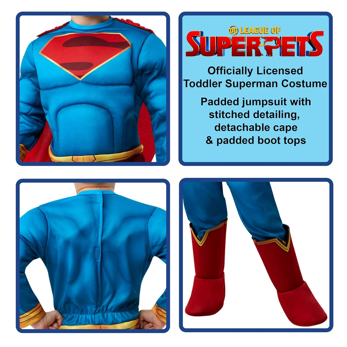 Rubie's Dc League of Super-pets Superman Child's Costume Disfraz para niños pequeños Niño pequeño