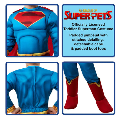 Rubie's Dc League of Super-pets Superman Child's Costume Disfraz para niños pequeños Niño pequeño