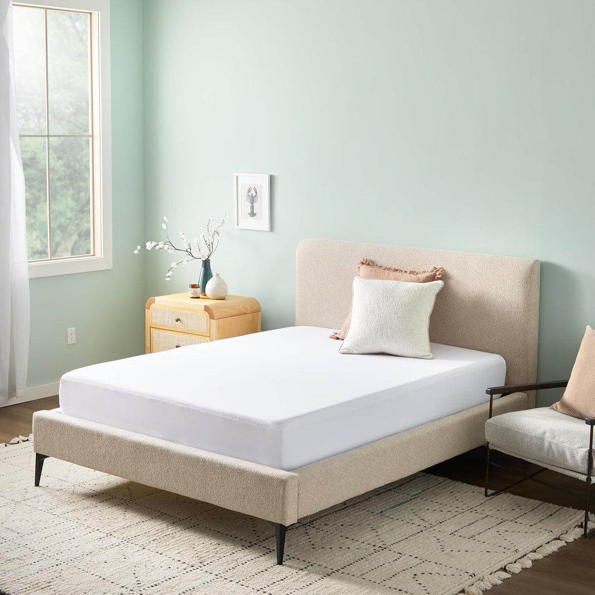 Linenspa - Protector de Colchón Impermeable de 5 Lados - Estilo de Sábana Ajustable - 100% Impermeable - Suave y Transpirable - Protege Contra Manchas y Gérmenes - Tamaño Individual