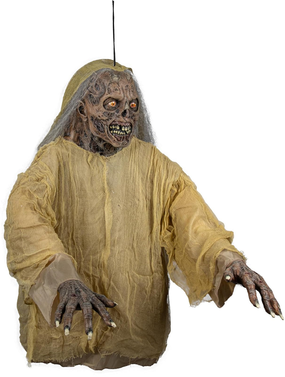 Rev Creepshow Creep Hanging Prop Decoración Colgante Oficial Creepshow, Figura Zombie de Terror para Halloween, Casa Embrujada, Fiestas Temáticas y Exhibición