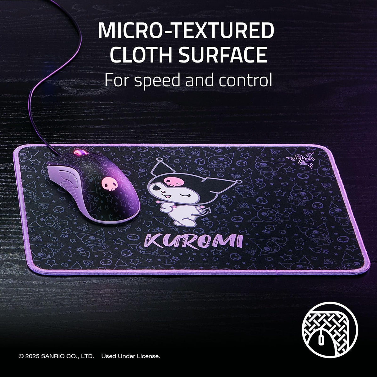 Razer DeathAdder Essential - Juego de Alfombrillas para Mouse y Mouse para Juegos Goliathus, edición Kuromi